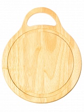 Доска разделочная деревянная круглая Oriental Way, 34х28х1,6 см